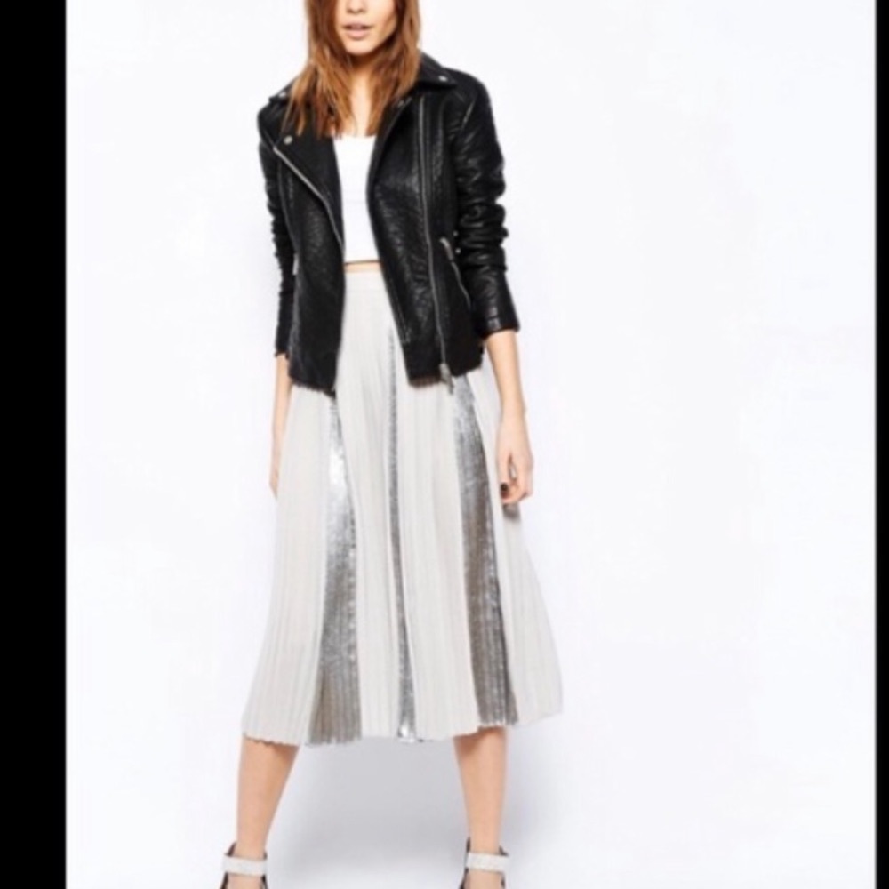 ASOS Pleated Skirt (Mixed fabric)